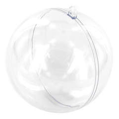 Boule plastique transparent 6 cm