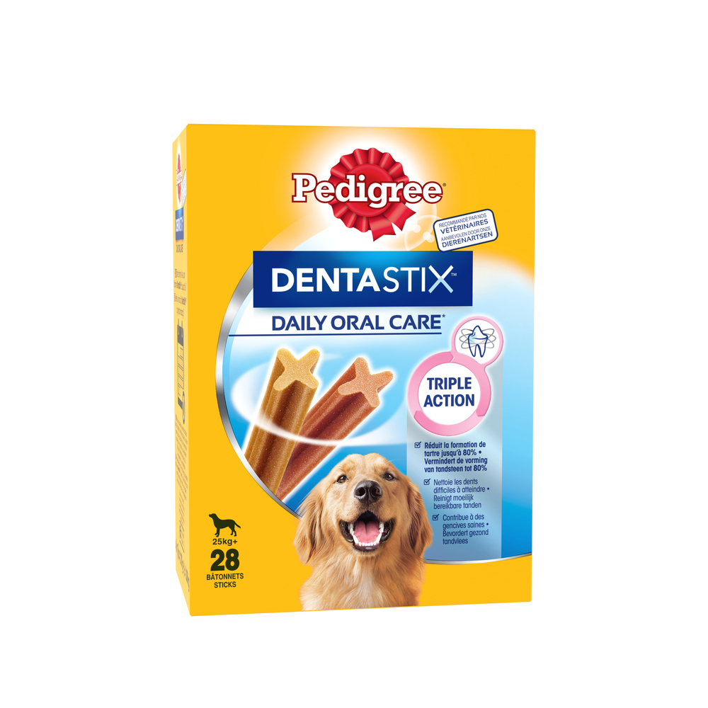 Os à mâcher Dentastix grand chien : 28 sticks 1080gr