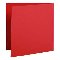 Cartes pliées Pollen 13,5x13,5 cm x25 - Rouge groseille