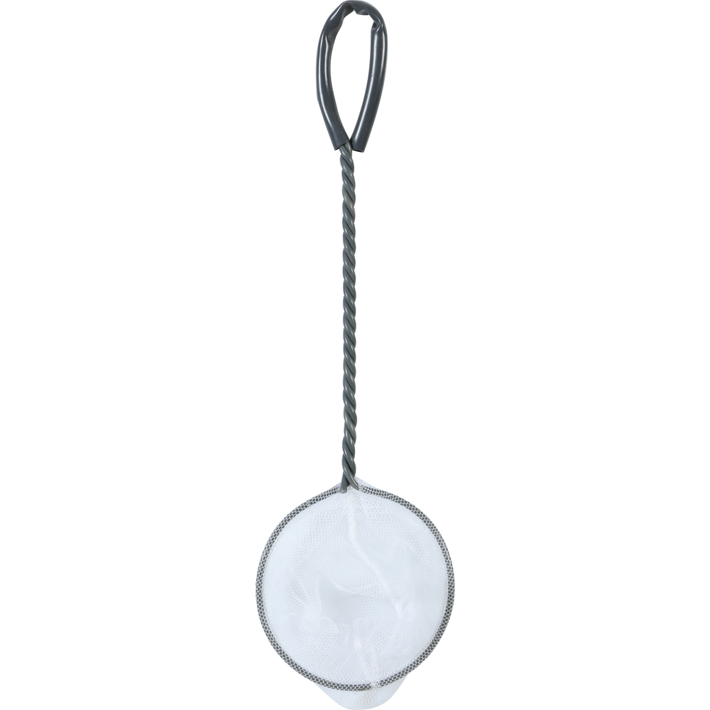 Epuisette aquarium blanche ronde : 10 cm