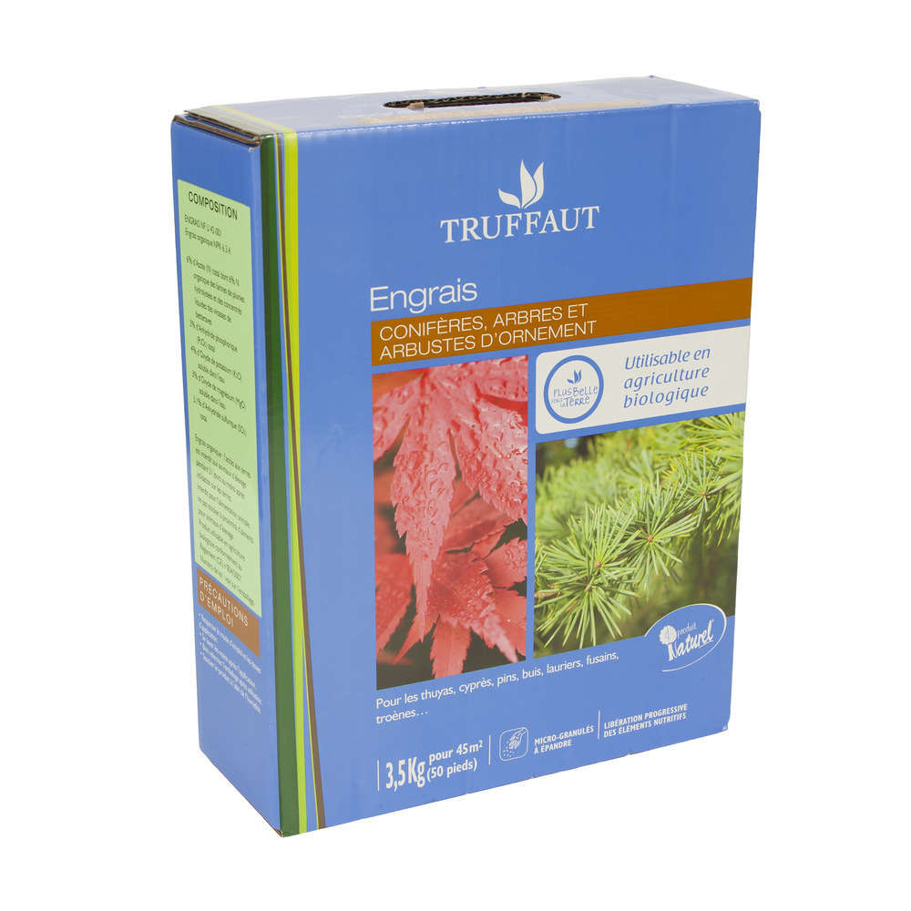 Engrais conifères et arbustes d'ornement : 3,5 kg