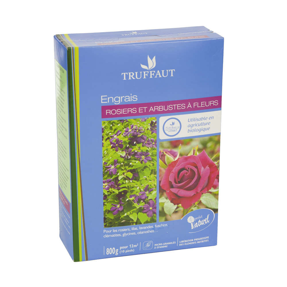Engrais rosiers et arbustes à fleurs : 800g