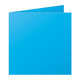 Cartes pliées Pollen 13,5x13,5 cm x25 - Bleu turquoise
