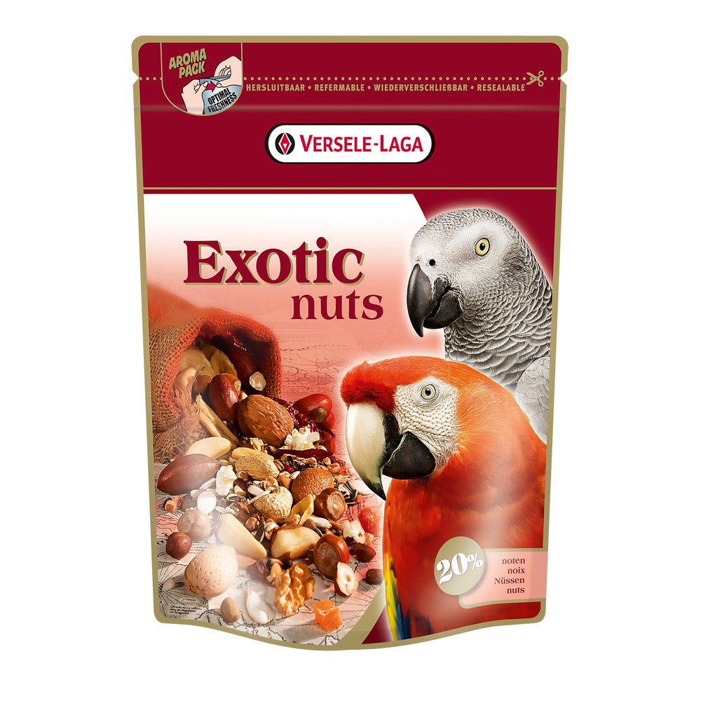 Mélange de noix pour perroquets gris du gabon et aras - 750 g