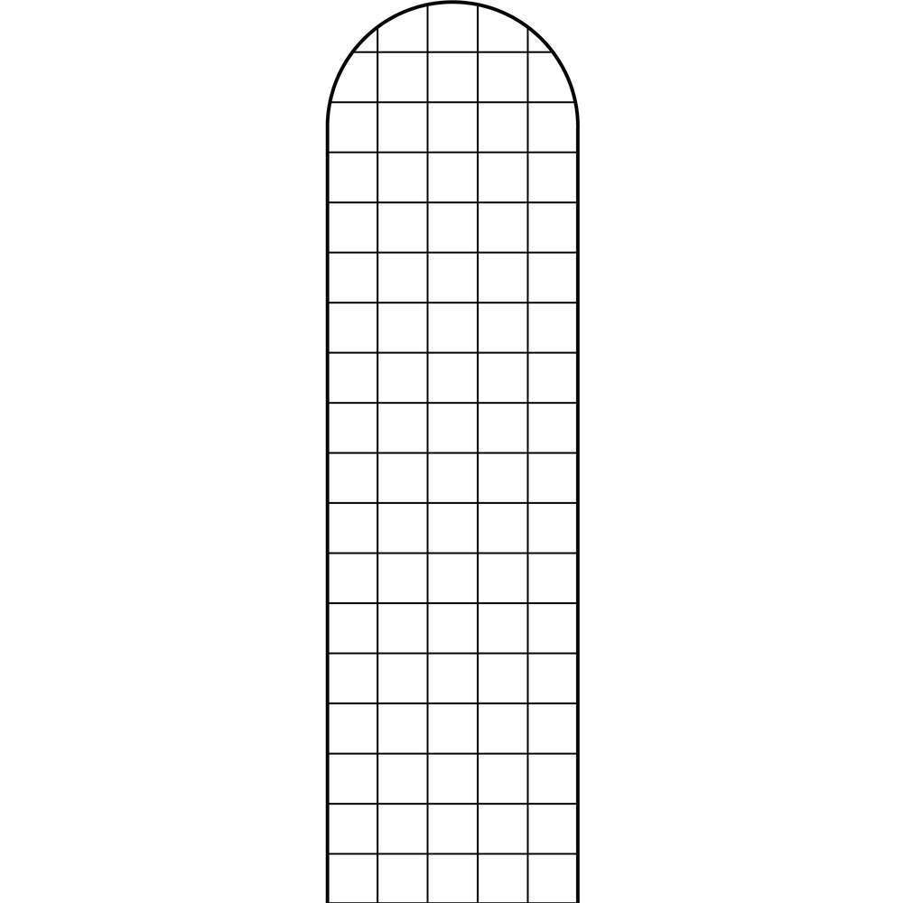 Treillage Ogive maille carrée (10cm), en acier - l.50 x H.180 cm