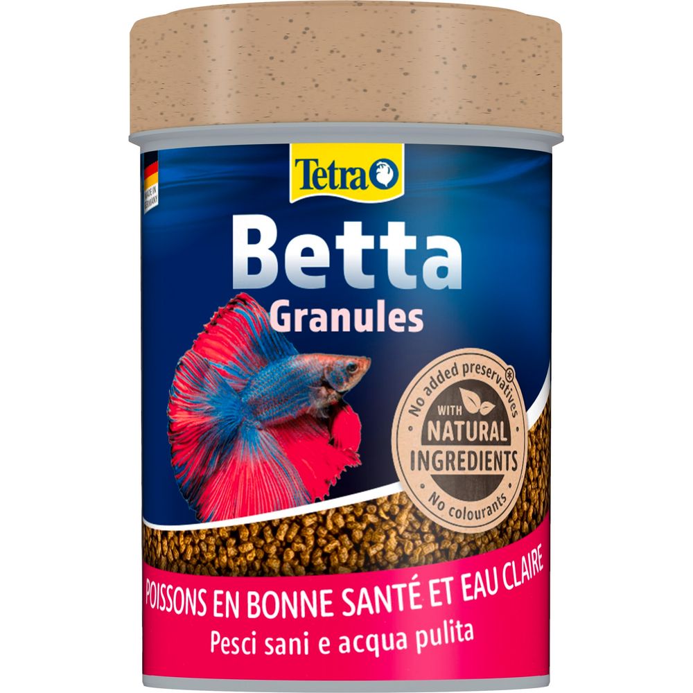 Betta granulés, aliments complets pour combattants - 85ml