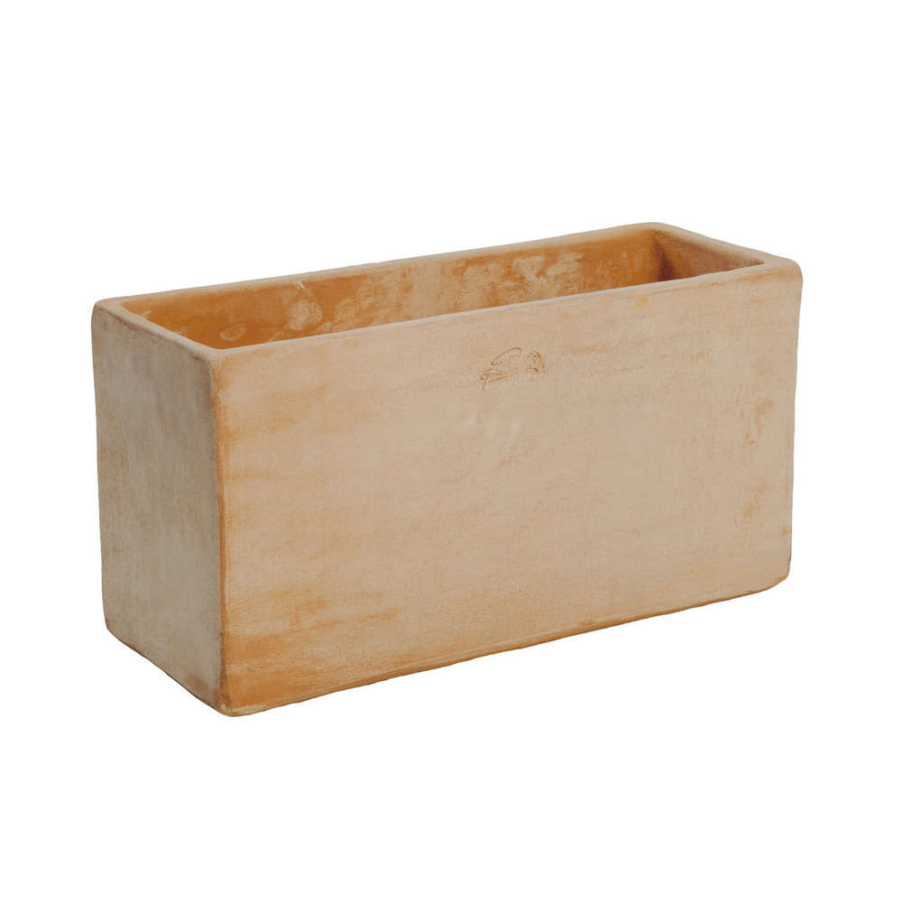 Jardinière en terre cuite L. 50.0 l. 19.0 H. 19.0cm