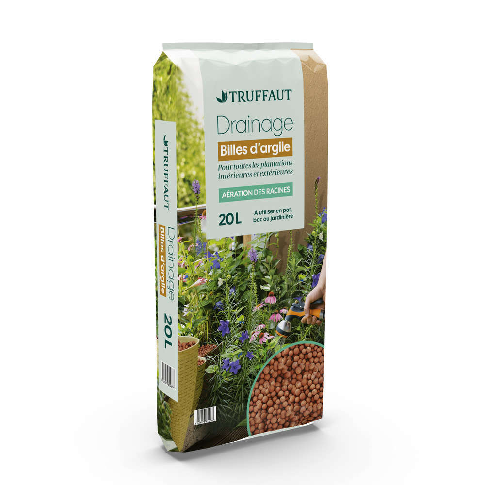 Billes d'argile calibre 8/16 mm - sac de 20 litres