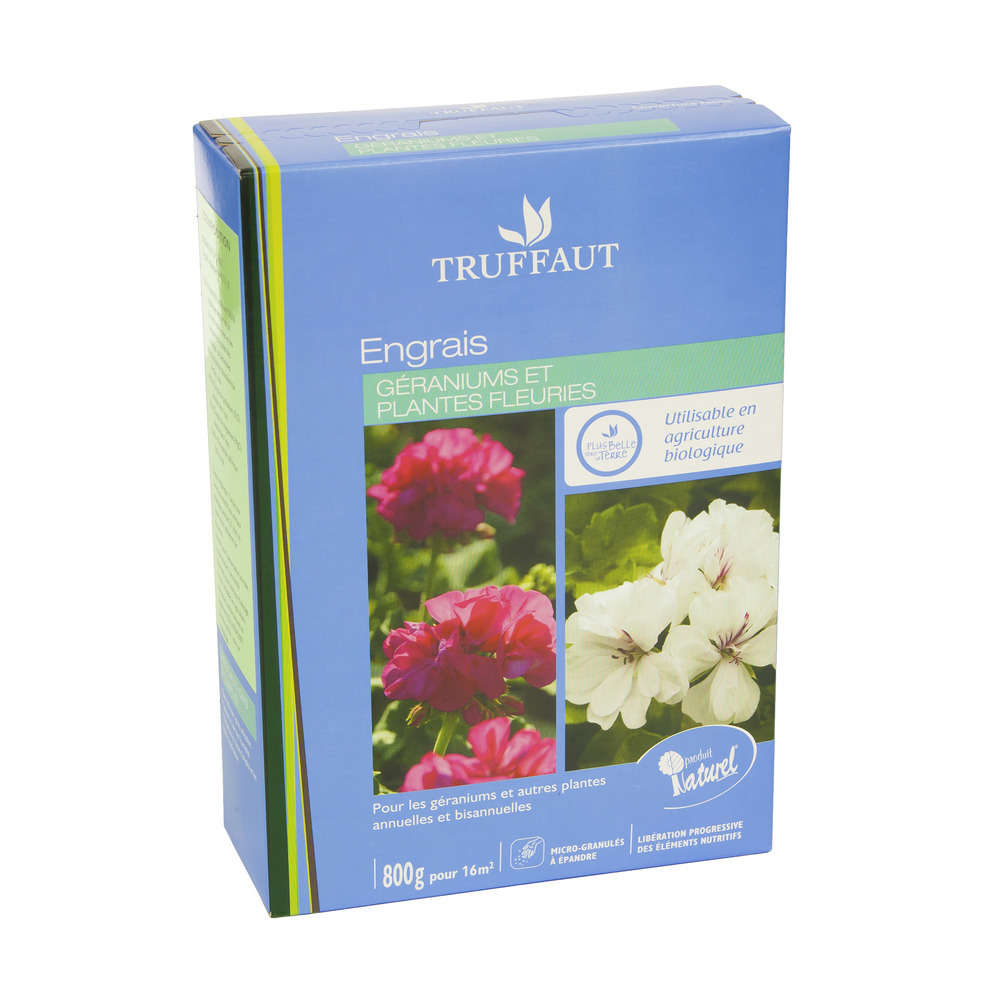 Engrais géranium et plantes fleuries : 800gr