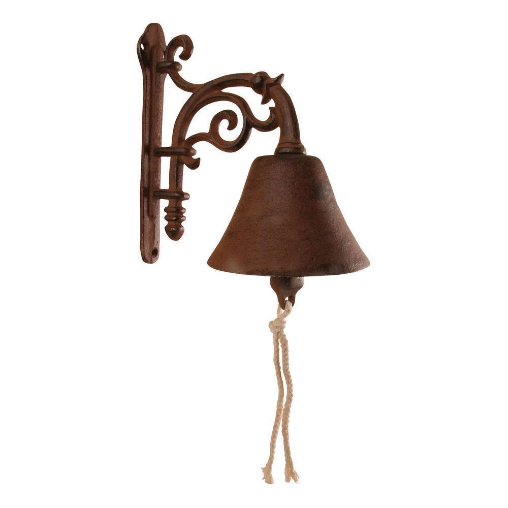 Cloche en fonte, avec forme floral L. 22 x l. 12 x H. 17 cm