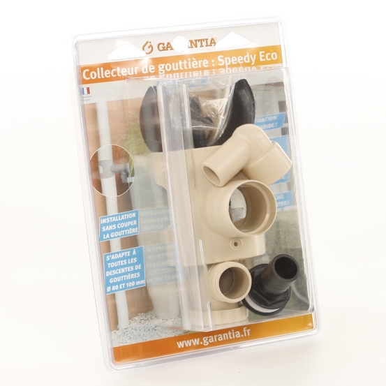 Collecteur de gouttière Speedy Eco : pose sans couper la gout., sable
