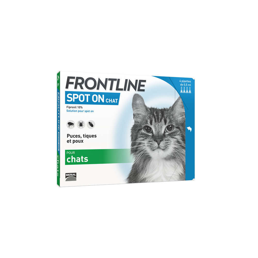 Pipette antiparasitaire chat frontline© spot on x4