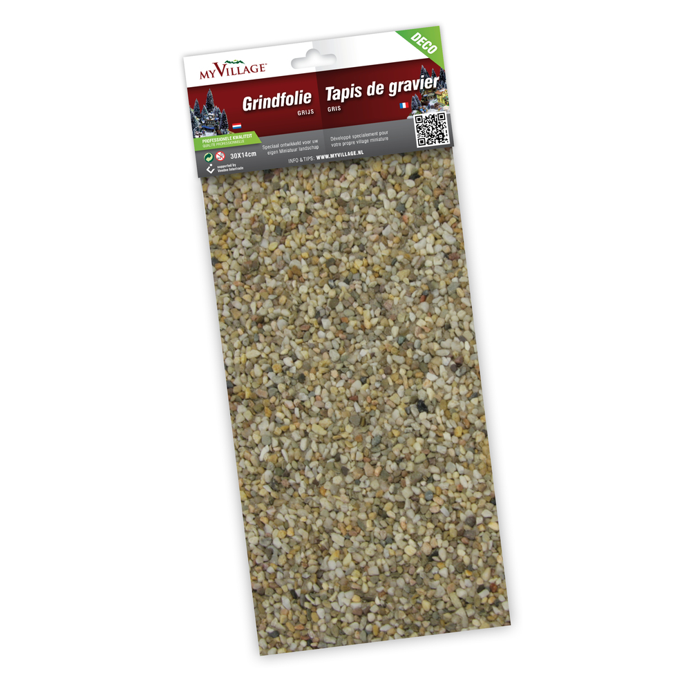 Tapis gravier gris 30x14cm