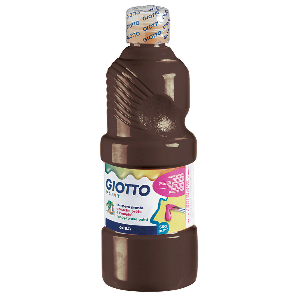 Gouache Terre de Sienne brûlée Giotto,flacon 500ml prêt à l'emploi