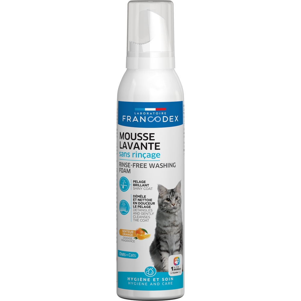 Mousse lavante chat 150ml