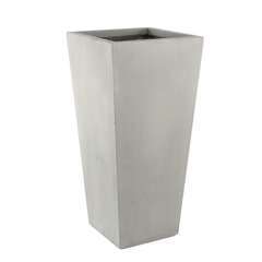 Pot haut Dolmayan, gris ciment L. 42 x l. 42 x H. 90 cm