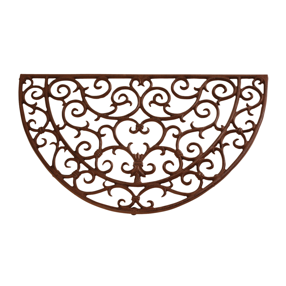 Paillasson Demi-rond, en fonte L. 68 x l. 40 cm