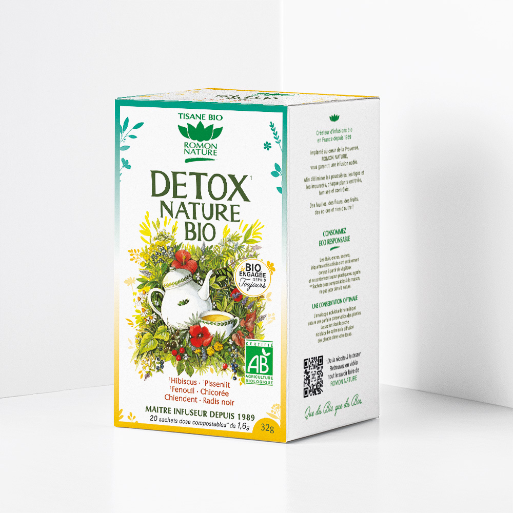 Boîte de tisane detox bio - 20 sachets