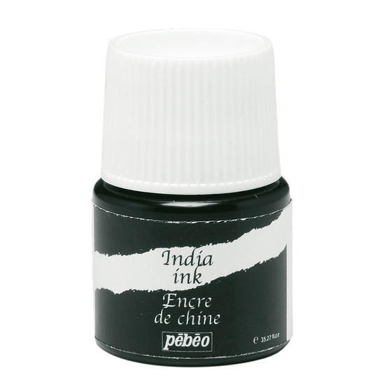 Encre de chine, le flacon de 20ml - Noir India Ink