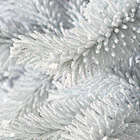 Sapin de Noël glacé Robin® - blanc : 160/175 cm buché
