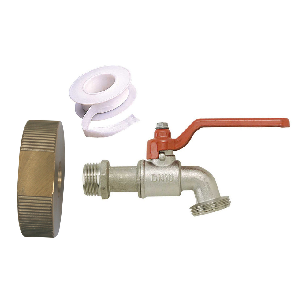 Kit raccord adaptateur laiton pour cuve 1000l diametre 60 mm