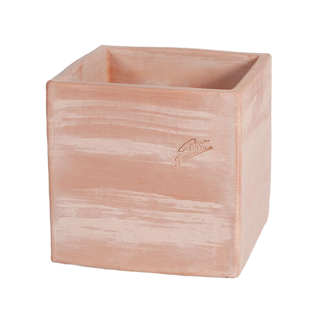Carré Contemporain en terre cuite L. 24 x l. 24cm
