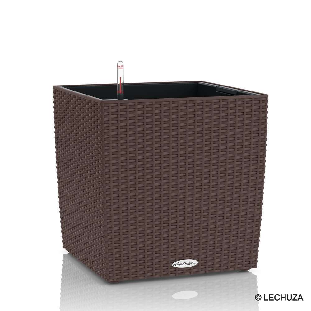 Cube Cottage en polypropylène, moka L. 50 x l. 50 x H. 50 cm