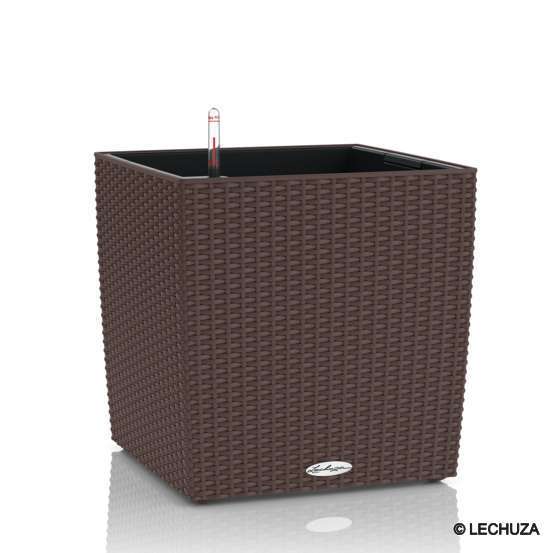 Cube Cottage en polypropylène, moka L. 50 x l. 50 x H. 50 cm