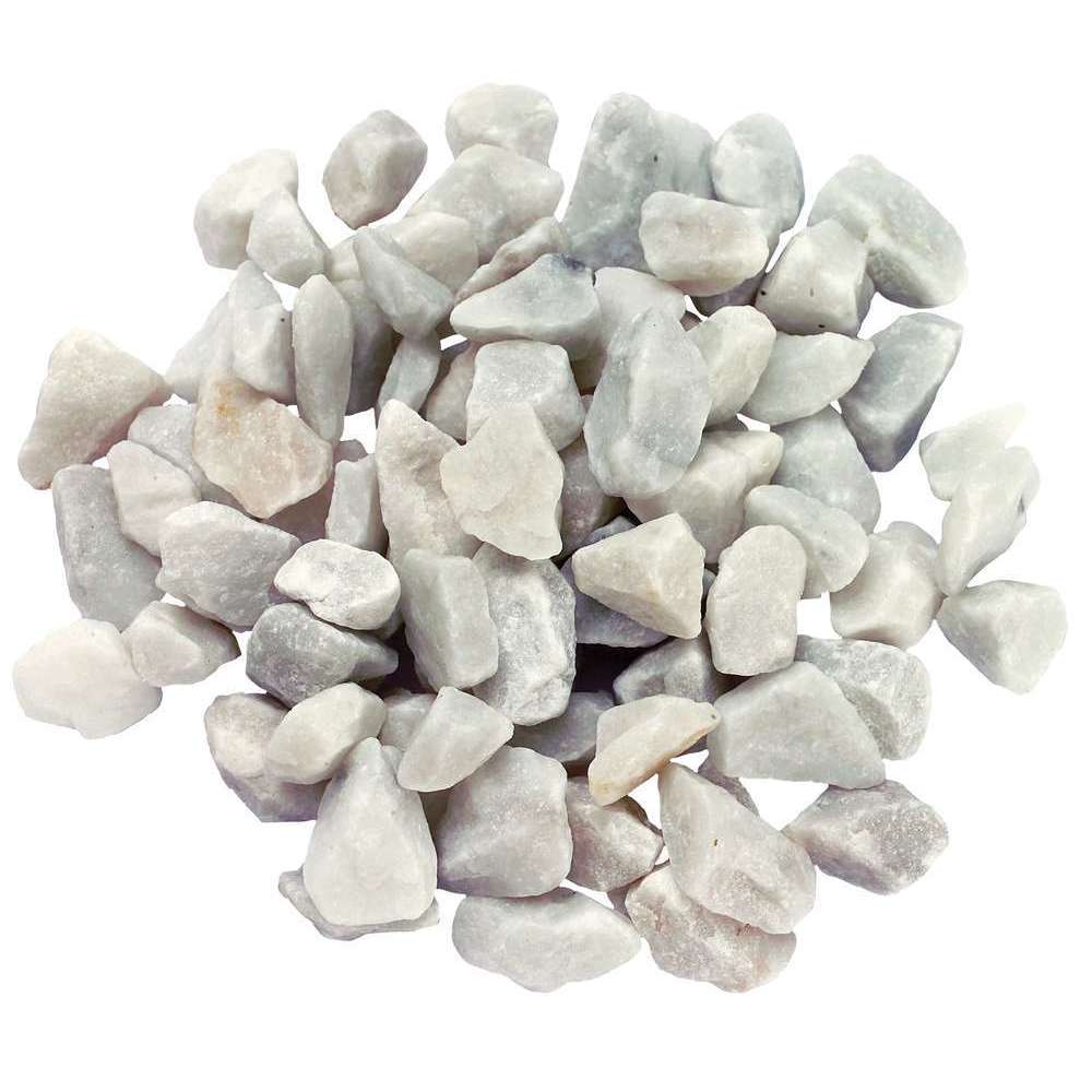 Gravier de marbre Carrare 12/18mm, blanc - 25kg