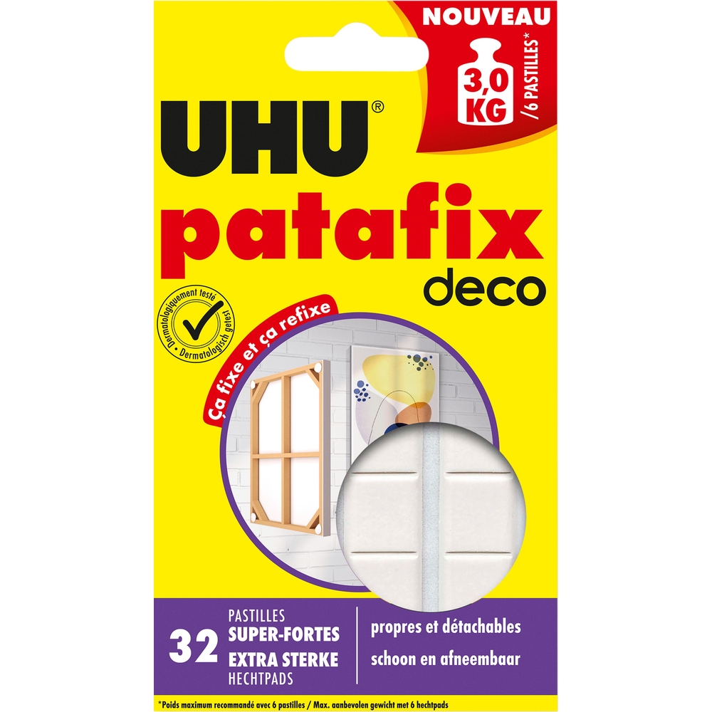 Patafix homedeco 32 pastilles UHU