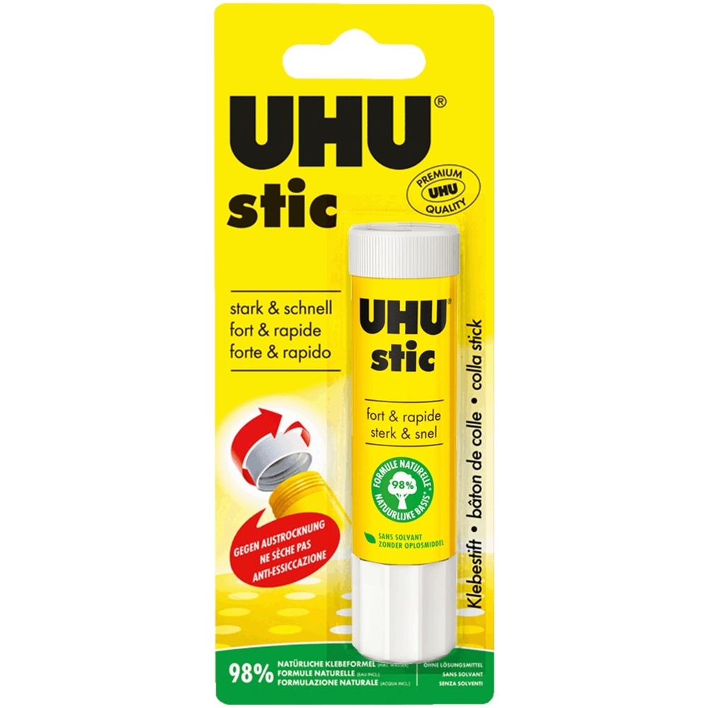 Colle stic UHU, blanche - 21 g