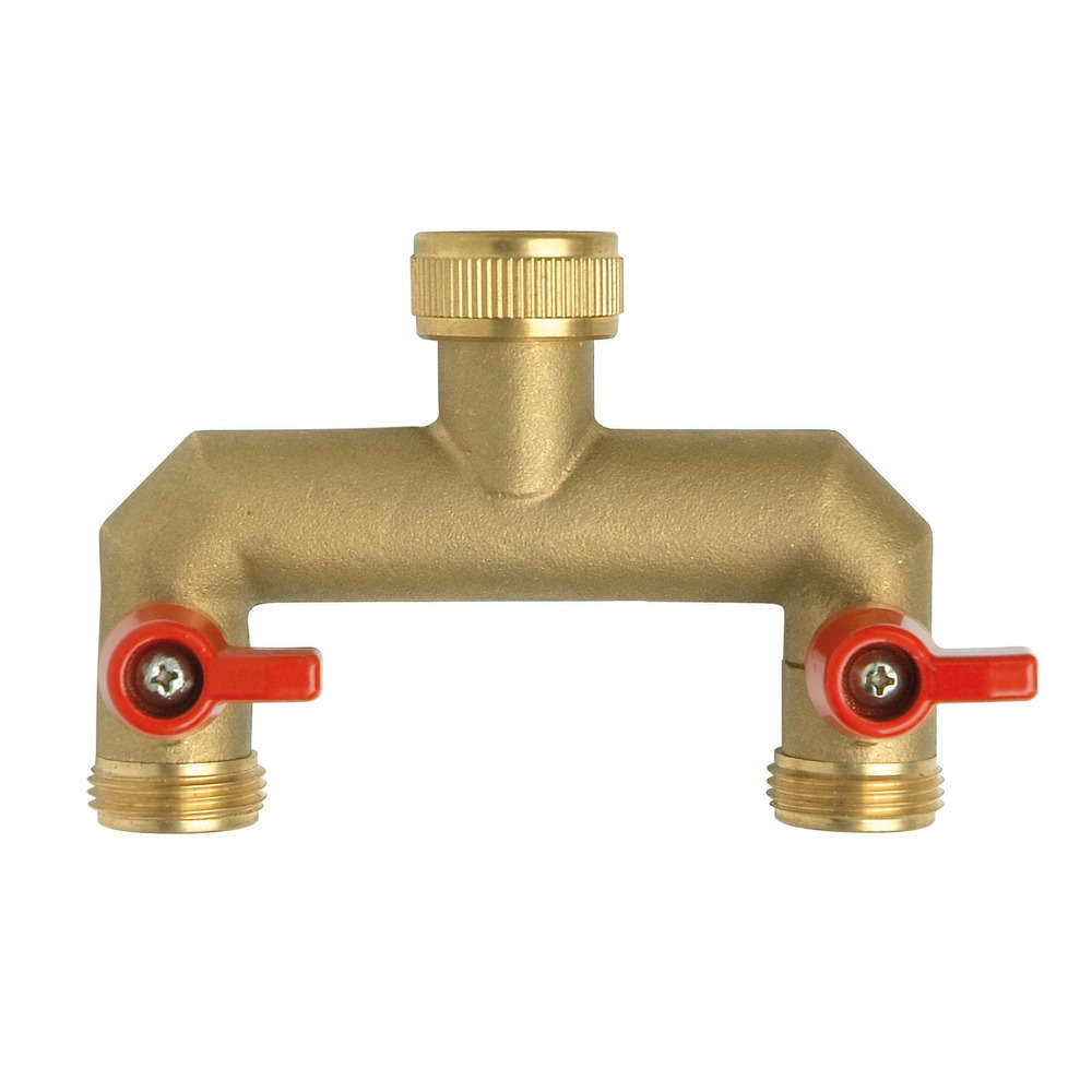 Nez de robinet laiton sélecteur 2 circuits droit MF20x27