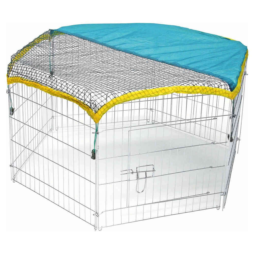 Enclos exterieur zingué avec portillon