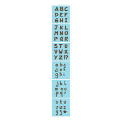 Pochoirs en plastique x6 - Alphabet