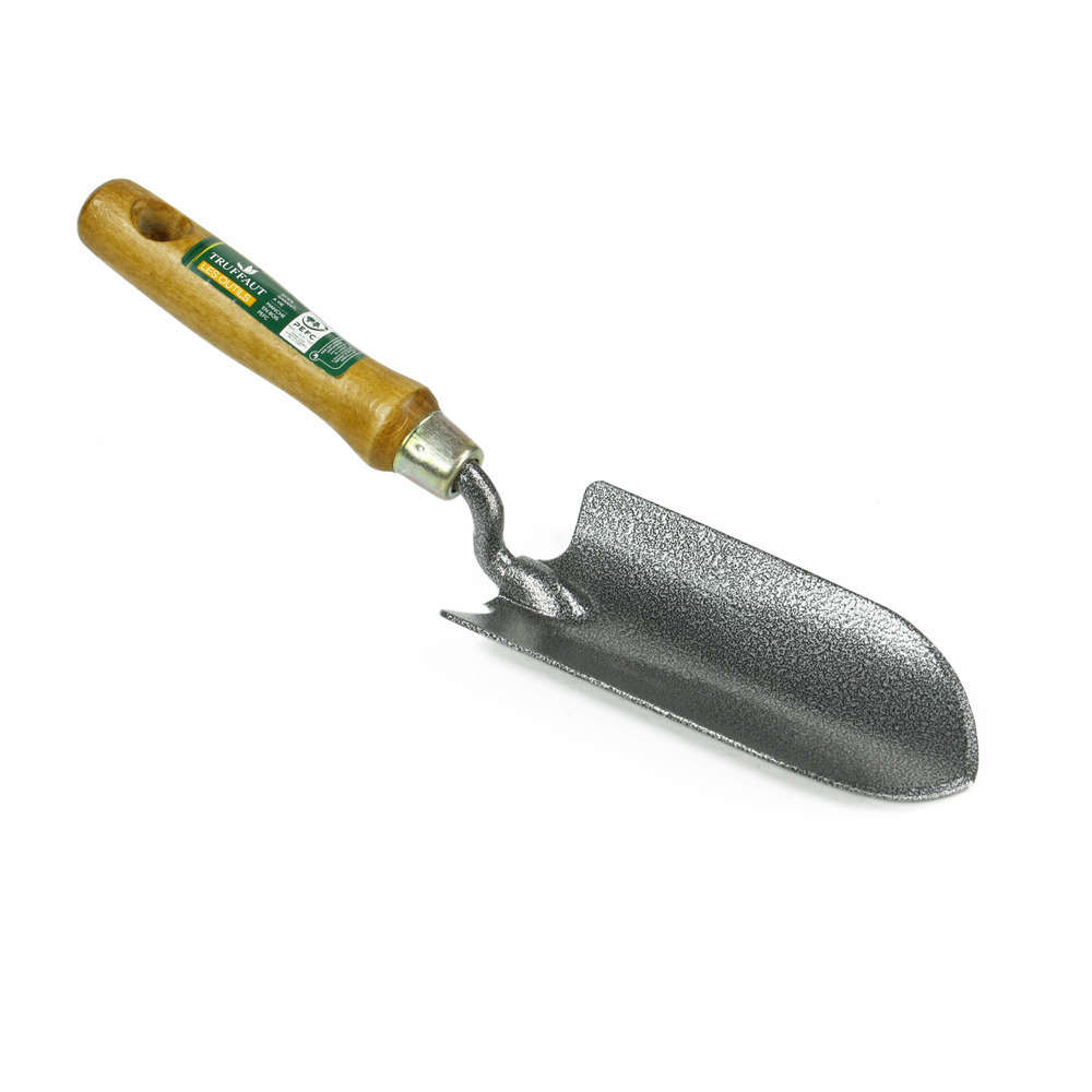 Transplantoir Forgé acier L17 l 8 poignée  bois ergonomique