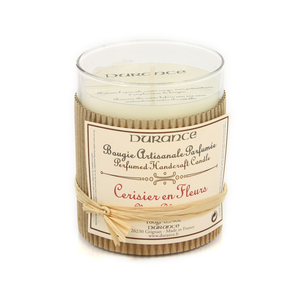 Bougie artisanale parfumée, 180g - Cerisier en fleurs