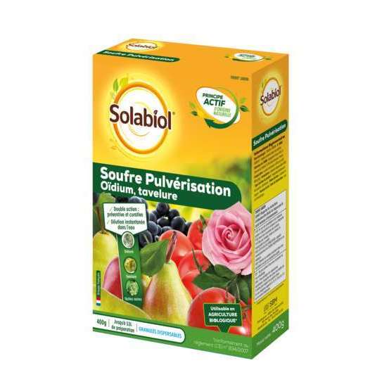 Soufre pulvérisation : étui 400 g