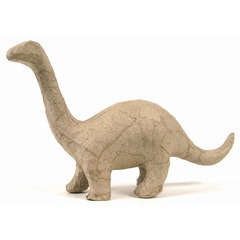 Dinobrontosaure en papier mâché h. 17cm