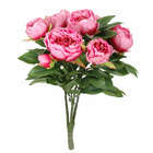 Bouquet pivoines mila,  rose foncé 56 cm
