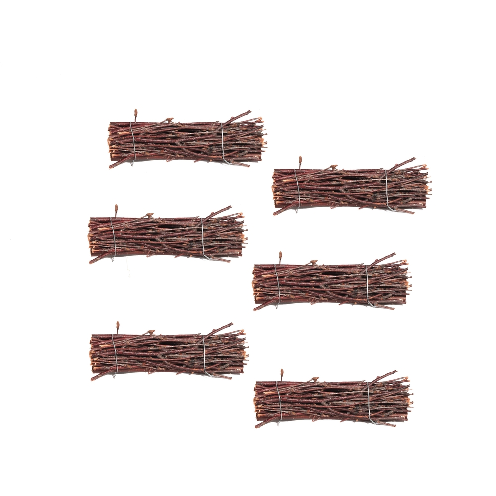 Décoration pour paysage de Noël : Fagots de bois 6cm x6