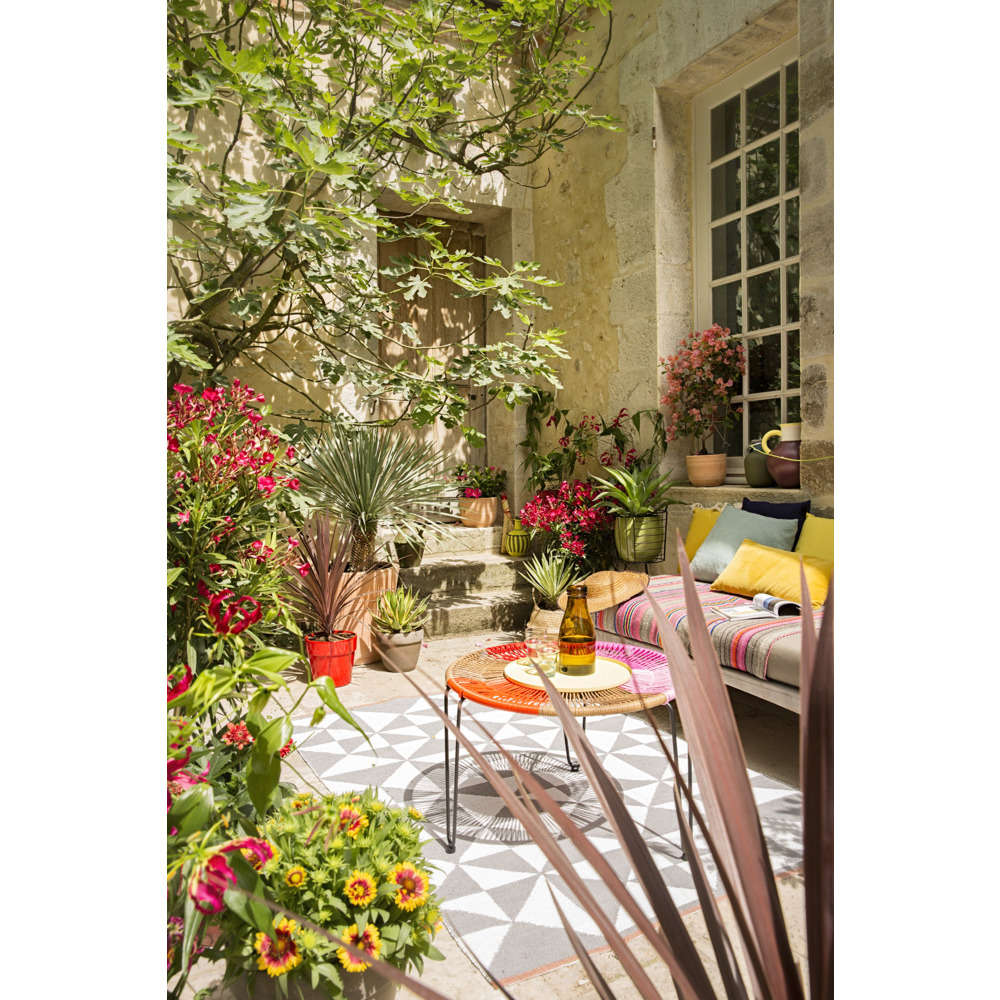 Pot rond Levante en terre cuite, basalt Ø 24 x H. 19 cm