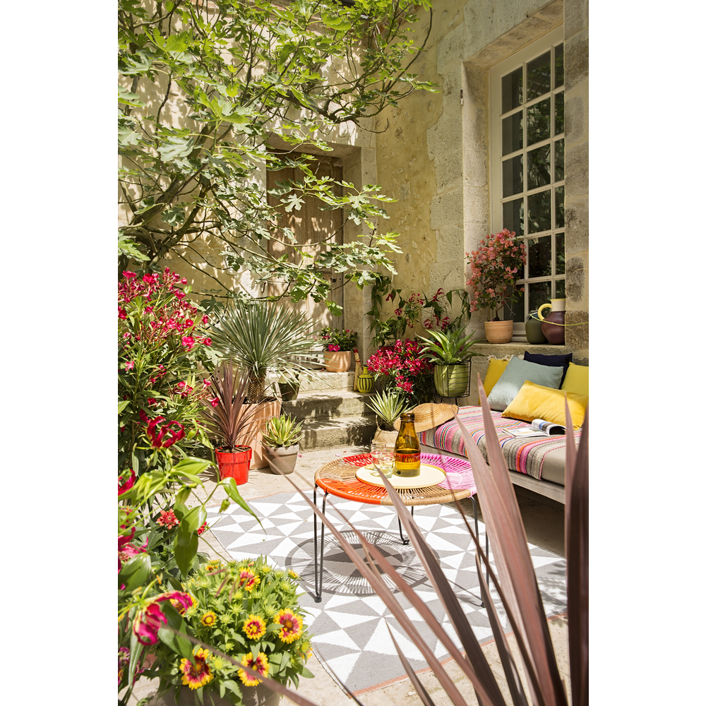 Pot rond Levante en terre cuite, basalt Ø 30 x H. 25 cm