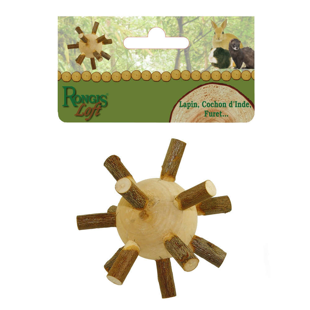 Jouet balle à picots pour rongeurs