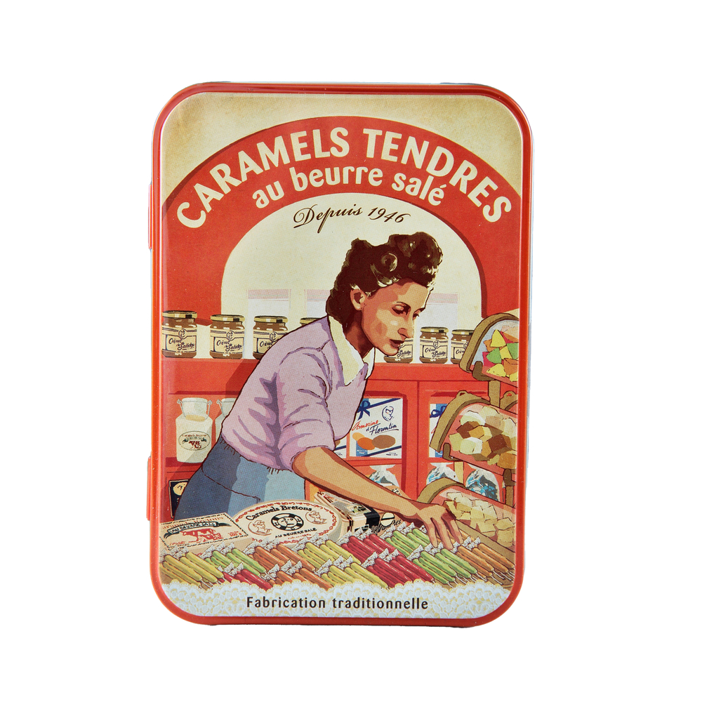 Boite en fer de caramels Mam Goudig, au beurre salé - 150g