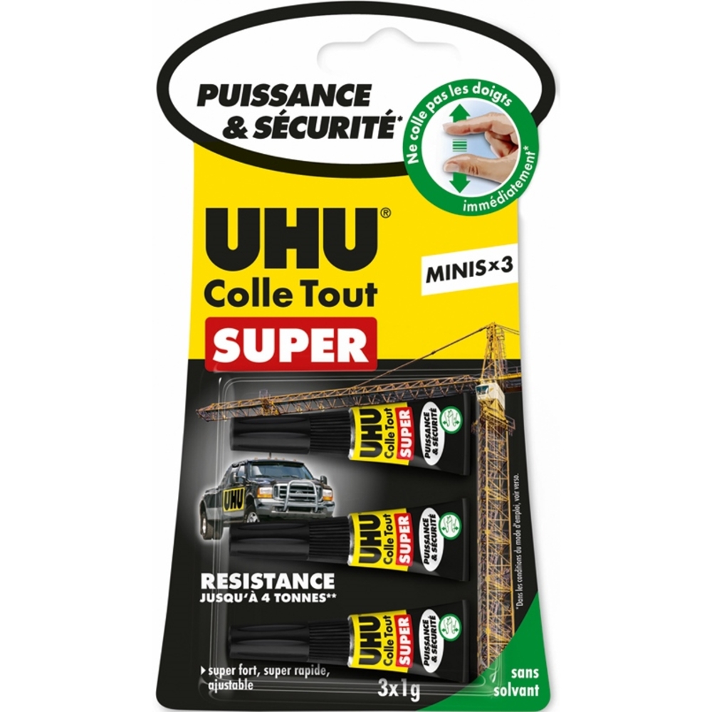 Colle Strong & Safe minis UHU - 3x1g