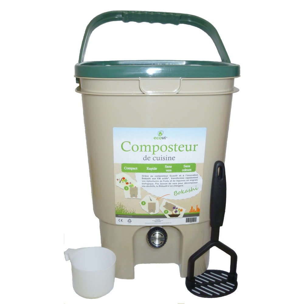 Composteur de cuisine Ecovi® avec activateur