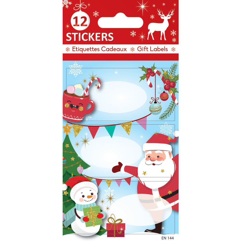 ETIQUETTES NOEL 8X12CM-(460278)