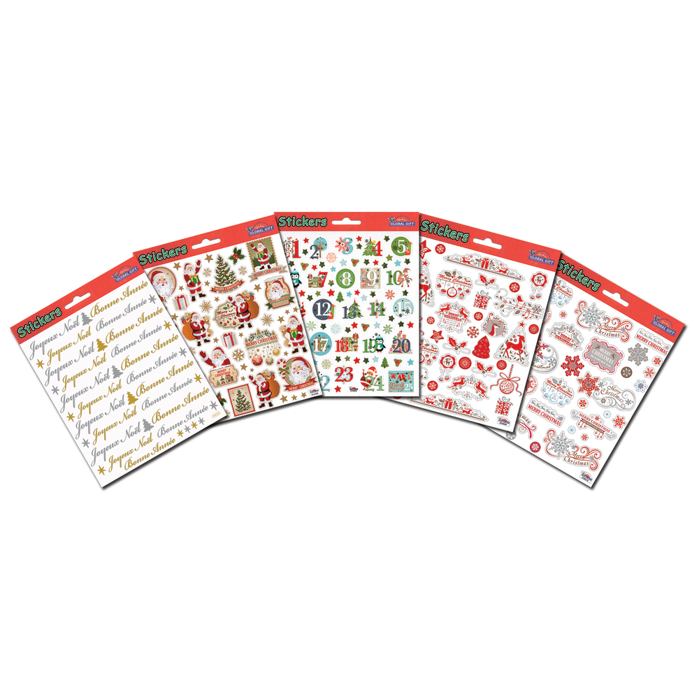 Planche de stickers L. 17 x l. 15 cm