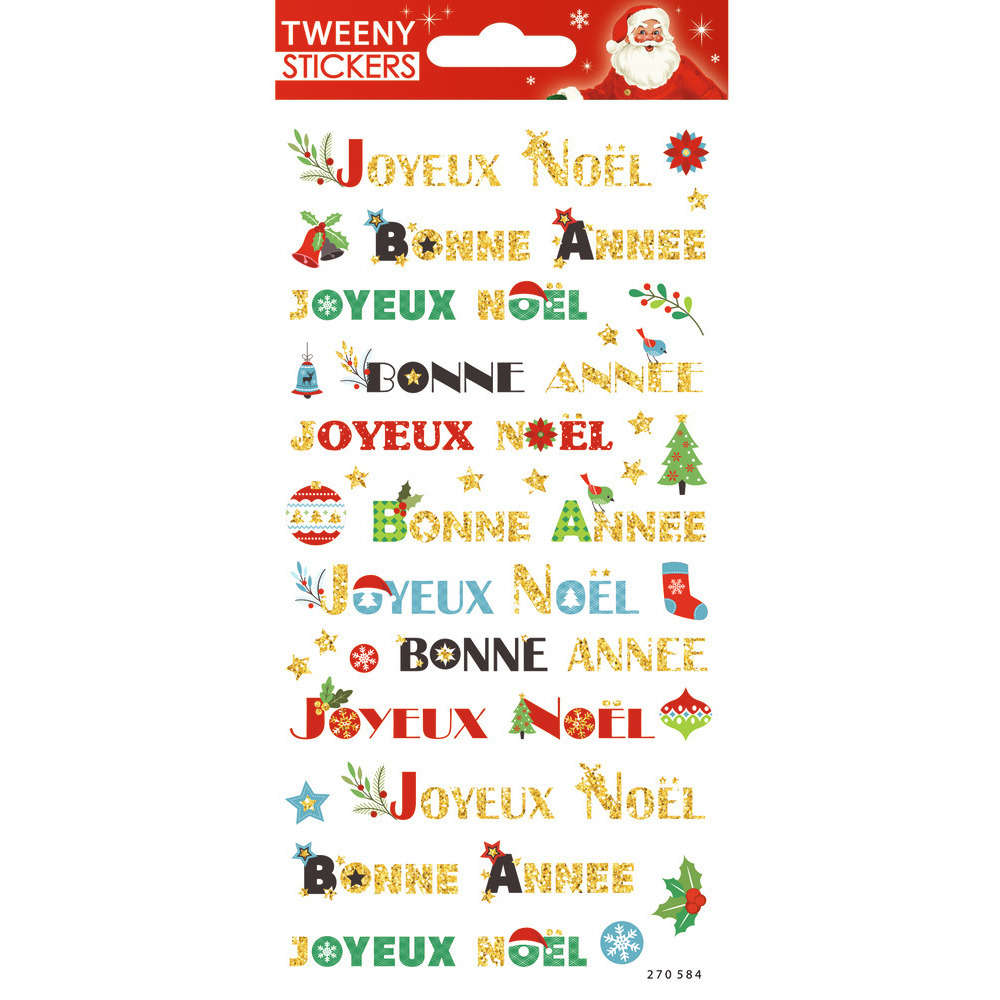 Sticker TWEENY NOEL 9X17CM