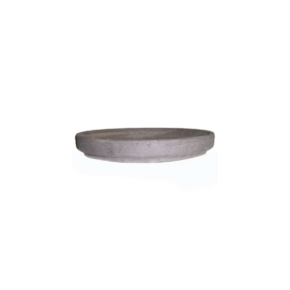 Soucoupe ronde en terre cuite, basalt Ø 11 cm